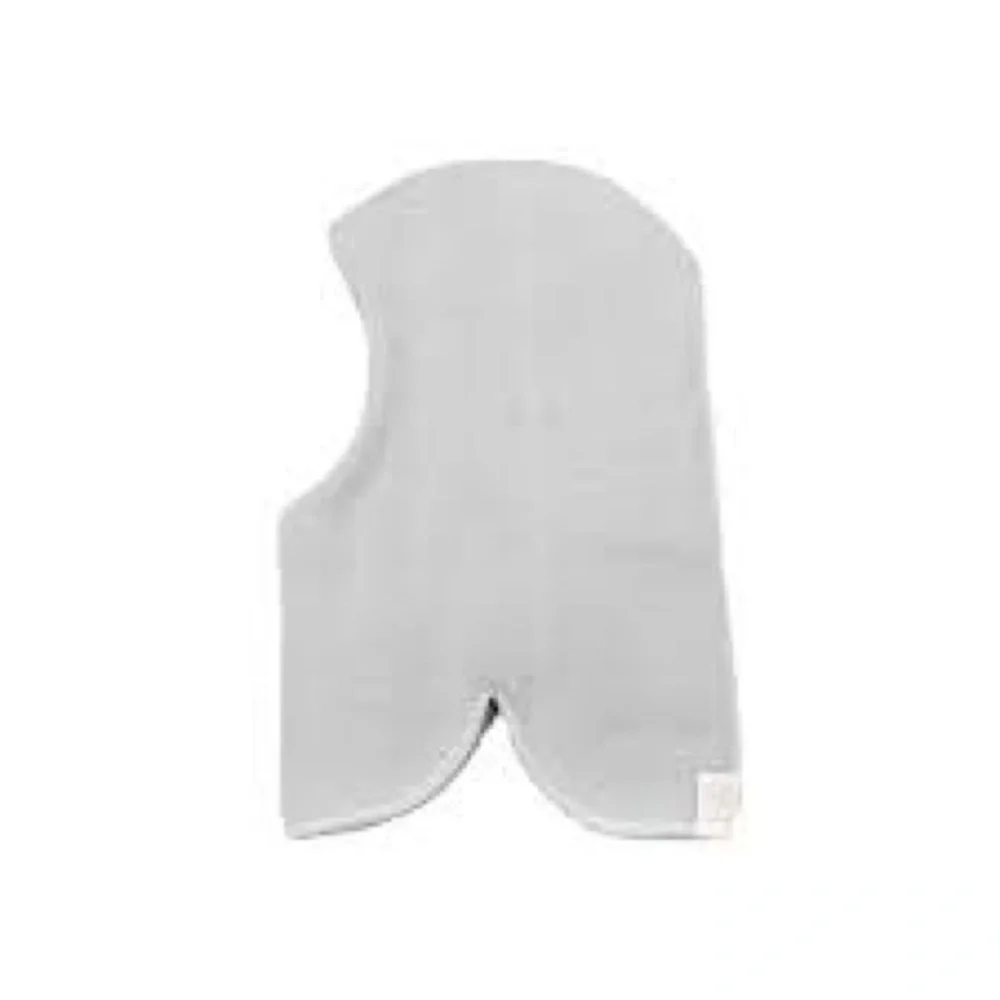 LANACare Gray Double-Layer Organic Wool Nelson Balaclava Hat, Youth Size 152